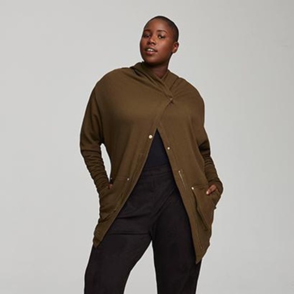 Marsté Fashion Seattle Hi-Lo Sweater Jacket - Picture 2 of 5